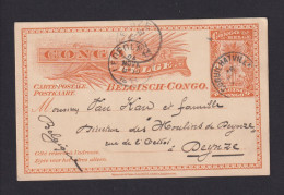 1911 - 10 C. Ganzsache Ab COQUILHATVILLE Nach Belgien - Covers & Documents