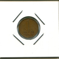 1 CENT 1961 NETHERLANDS Coin #AR528.U.A - 1948-1980 : Juliana