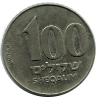 100 SHEQALIM 1985 ISRAEL Moneda #AR054.E.A - Israël