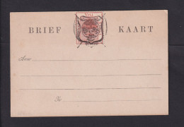 1 P.  Provisorische Ganzsache - Ungebraucht - État Libre D'Orange (1868-1909)