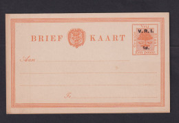 1 P. (klein) Überdruck-Ganzsache (P 5) - Ungebraucht - Oranje Vrijstaat (1868-1909)