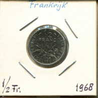 1/2 FRANC 1968 FRANCIA FRANCE Moneda #AM240.E.A - 1/2 Franc