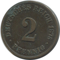 2 PFENNIG 1875 B GERMANY Coin #AE562.U.A - 2 Pfennig