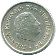 1/4 GULDEN 1967 ANTILLAS NEERLANDESAS PLATA Colonial Moneda #NL11447.4.E.A - Antille Olandesi
