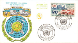 MAURITANIE FDC 1962 1 ANS ADMISSION A L'O N U - Mauritania (1960-...)