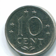 10 CENTS 1971 ANTILLAS NEERLANDESAS Nickel Colonial Moneda #S13466.E.A - Antilles Néerlandaises