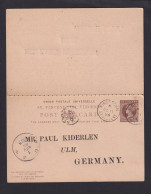 1894 - 1 1/2 P. Doppel-Ganzsache (P 5) Ab Kingston Nach Deutschland - St.Vincent (...-1979)