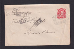 1888 - 5 C. Ganzsache Ab Concordia Nach Buenos Aires - Storia Postale