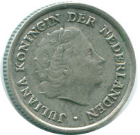 1/10 GULDEN 1959 NIEDERLÄNDISCHE ANTILLEN SILBER Koloniale Münze #NL12206.3.D.A - Antillas Neerlandesas