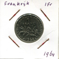 1 FRANC 1964 FRANKREICH FRANCE Französisch Münze #AM562.D.A - 1 Franc