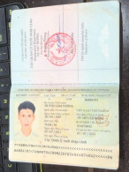 VIET NAMESE-OLD-ID PASSPORT VIET NAM-PASSPORT Is Still Good-name-huynh Kim Duong-2012-1pcs Book - Colecciones