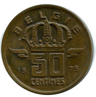 50 CENTIMES 1979 DUTCH Text BELGIUM Coin #AW925.U.A - 50 Cents