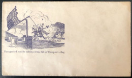 U.S.A, Civil War, Patriotic Cover - "Unexpected Results Arising From Fall Of Sumpter's Flag" - Unused - (C447) - Marcophilie