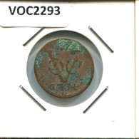 1734 HOLLAND VOC DUIT NIEDERLANDE OSTINDIEN NY COLONIAL PENNY #VOC2293.7.D.A - Indie Olandesi