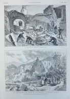 Le Tremblement De Terre De Casamicciola - Le Transport Des Morts - Page Originale 1881 - Historical Documents