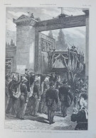 L'incendie Des Magasins Du Printemps - Obsèques Du Sapeur-pompier Havard - Page Originale 1881 - Historical Documents