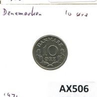 10 ORE 1971 DENMARK Coin Frederik IX #AX506.U.A - Denmark