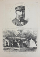 Le Percement De L'Isthme De Panama - Le Contre-amiral Conrad - Page Originale 1881 - Documents Historiques
