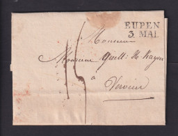 1833 - Brief Mit 2-Zeiler-Stempel "EUPEN" Nach Verviers - OC55/105 Eupen & Malmédy