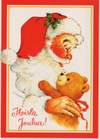 PAPÁ NOEL NAVIDAD Fiesta Vintage Tarjeta Postal CPSM #PAJ850.A - Santa Claus