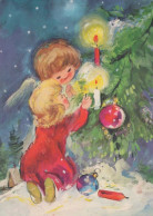 ENGEL WEIHNACHTSFERIEN Feiern & Feste Vintage Ansichtskarte Postkarte CPSM #PAH950.A - Anges