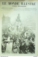 Le Monde Illustré 1875 N°948 Caen (14) Ville D'Avray (92) Rouen (76) Italie Ferrare Angleterre Londres Hyde Park - 1850 - 1899