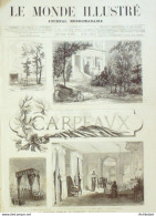 Le Monde Illustré 1875 N°966 Soissons (02) Brest (29) Telescope L'observatoire Carpeaux St-Denis (93) - 1850 - 1899