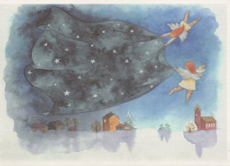 ANGELO Buon Anno Natale Vintage Cartolina CPSM #PAH206.A - Engel