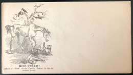 U.S.A, Civil War, Patriotic Cover - "Rice Straw !" - Unused - (C449) - Storia Postale