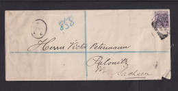 1897 - 3 P. Auf Einschreibbrief Ab Mombasa Nach Sachsen - Afrique Orientale Britannique