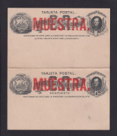 4 C. Doppel-Ganzsache "MUESTRA" - Costa Rica