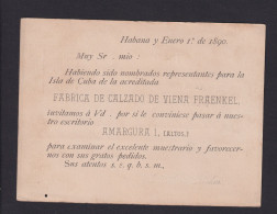 1890 2 C. Ganzsache Mit Zudruck - Gebraucht In Habana - Cuba (1874-1898)