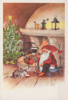 SANTA CLAUS Happy New Year Christmas Vintage Postcard CPSM #PBL118.A - Santa Claus