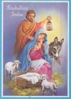 Vierge Marie Madone Bébé JÉSUS Noël Religion Vintage Carte Postale CPSM #PBB925.A - Jungfräuliche Marie Und Madona