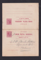 1894 - 2 C. Doppel-Ganzsache - Gestempelt Habana - Cuba (1874-1898)