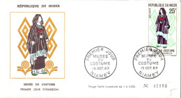 NIGER FDC 1963 MUSEE DU COSTUME - Níger (1960-...)