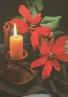 Feliz Año Navidad VELA Vintage Tarjeta Postal CPSM #PBA192.A - Anno Nuovo