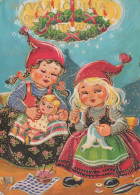 Happy New Year Christmas CHILDREN Vintage Postcard CPSM #PAY909.A - Anno Nuovo