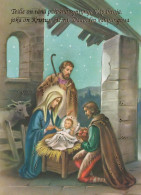 Vergine Maria Madonna Gesù Bambino Religione Vintage Cartolina CPSM #PBQ010.A - Virgen Mary & Madonnas