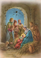 Virgen María Virgen Niño JESÚS Navidad Religión Vintage Tarjeta Postal CPSM #PBP998.A - Maagd Maria En Madonnas