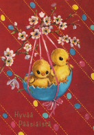PÂQUES POULET ŒUF Vintage Carte Postale CPSM #PBO724.A - Easter