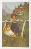 CHILDREN Scenes Landscapes Vintage Postcard CPSMPF #PKG694.A - Scènes & Paysages