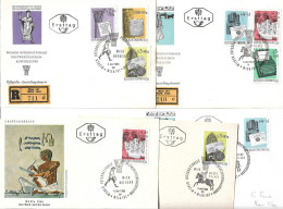 0504n: WIPA 1965, 8 Diverse Belege Lt. Scans - Philatelic Exhibitions