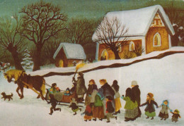 Bonne Année Noël Vintage Carte Postale CPSMPF #PKD648.A - Neujahr