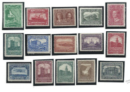 1928-29 Newfoundland - SG 164/178 15 Valori MH* - Autres & Non Classés