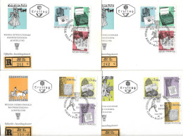 0504m: WIPA 1965, 2 FDC- Serien - Briefmarkenausstellungen