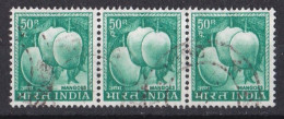 Inde  - 1960  1969 -   Y&T  N °  228  Bande De 3 Oblitérés - Gebraucht