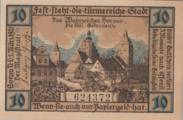 10 PFENNIG 1921 Stadt SORAU Brandenburg UNC DEUTSCHLAND Notgeld Banknote #PI961 - [11] Local Banknote Issues