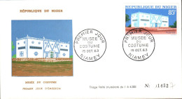 NIGER FDC 1963 MUSEE DU COSTUME - Níger (1960-...)