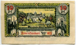 10 PFENNIG 1921 Stadt ALTENKIRCHEN IM WESTERWALD Rhine DEUTSCHLAND Notgeld Papiergeld Banknote #PL814 - [11] Emissioni Locali